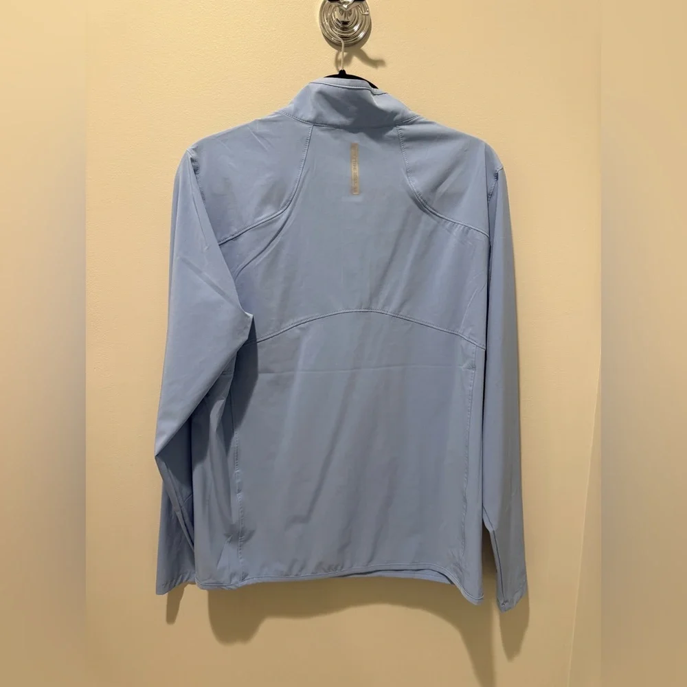 Peter Millar Tahoe Blue Flex Adapt Half Zip Golf Crown Crafted Pullover